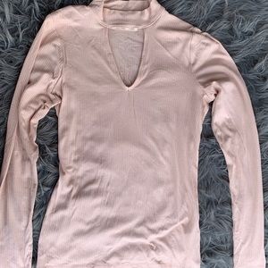 NWOT Hollister Choker Neck Long Sleeve Top